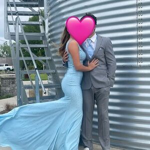 Elegant Blue Prom/Evening Gown